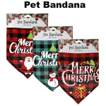 Christmas Pet Dress-Up Bandana 60 x 26cm, Assorted